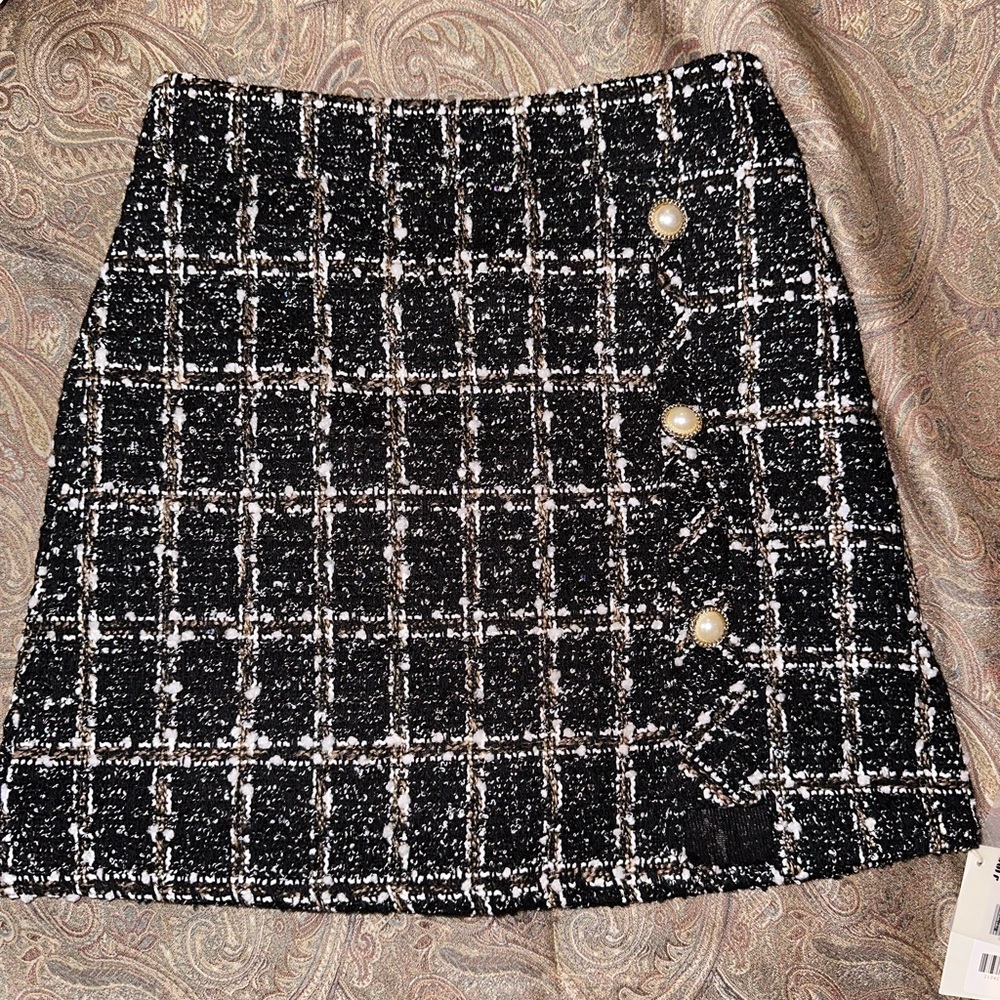 JING tweed skirt